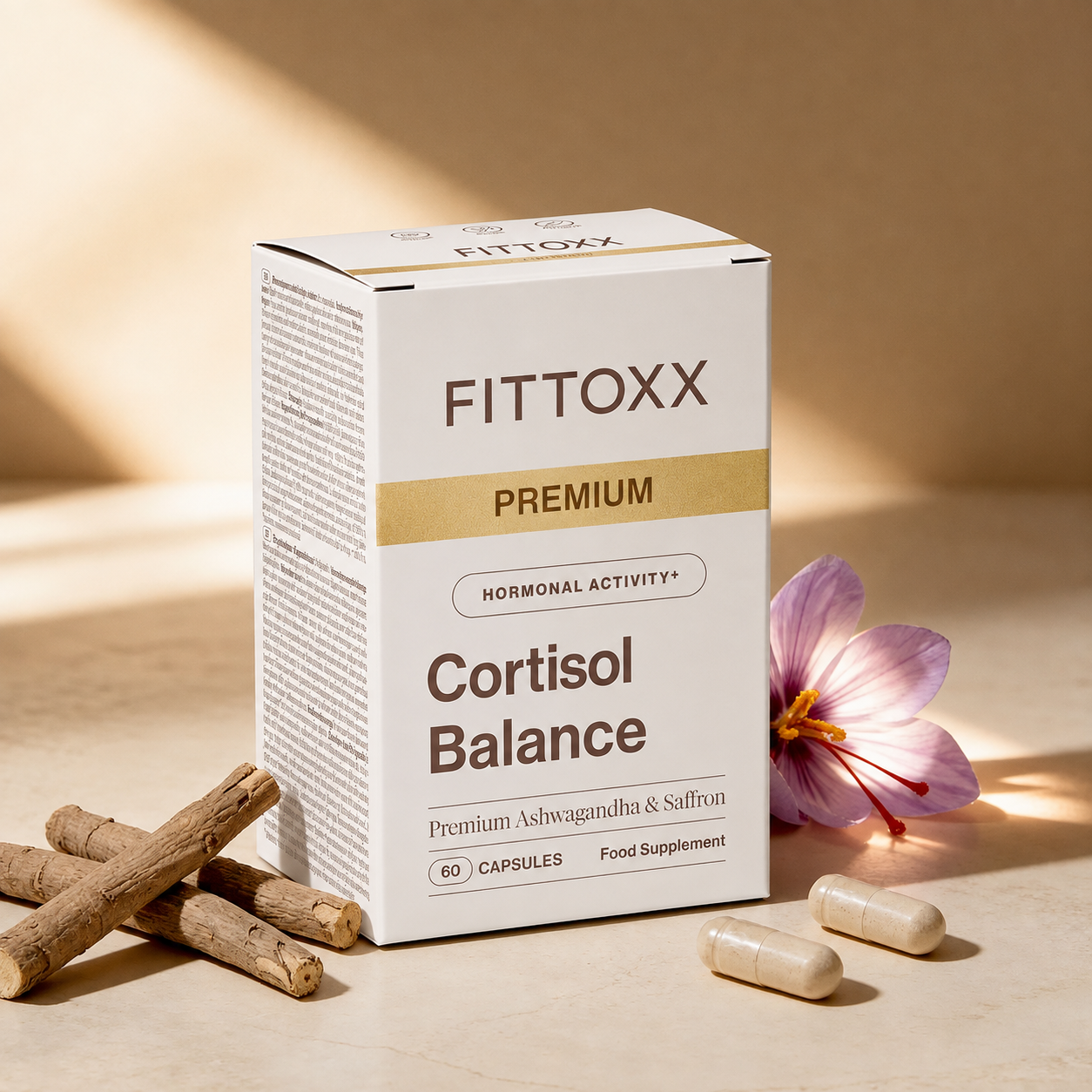 Cortisol Balance PREMIUM — ashwagandha y azafrán FITTOXX